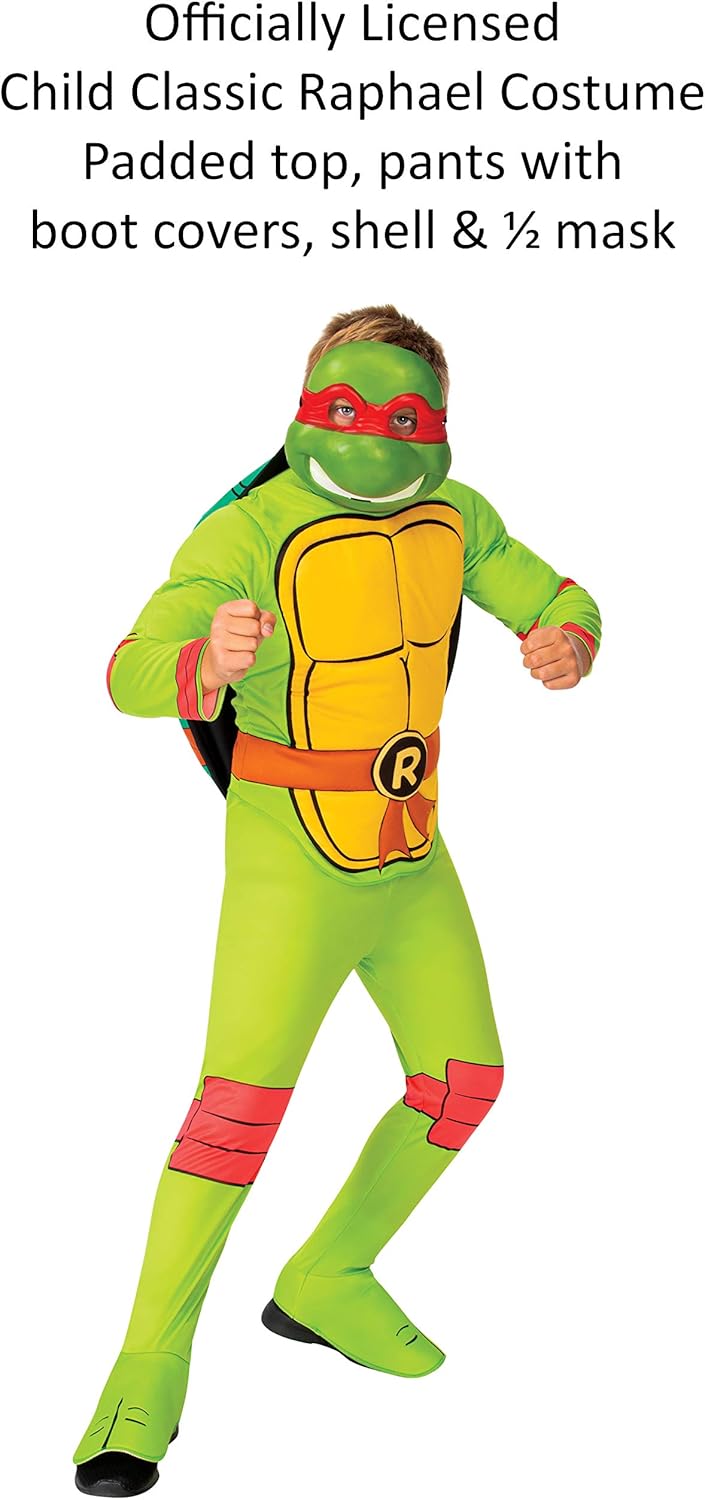 Rubies Boys Nickelodeon Retro Teenage Mutant Ninja Turtles Raphael Costume