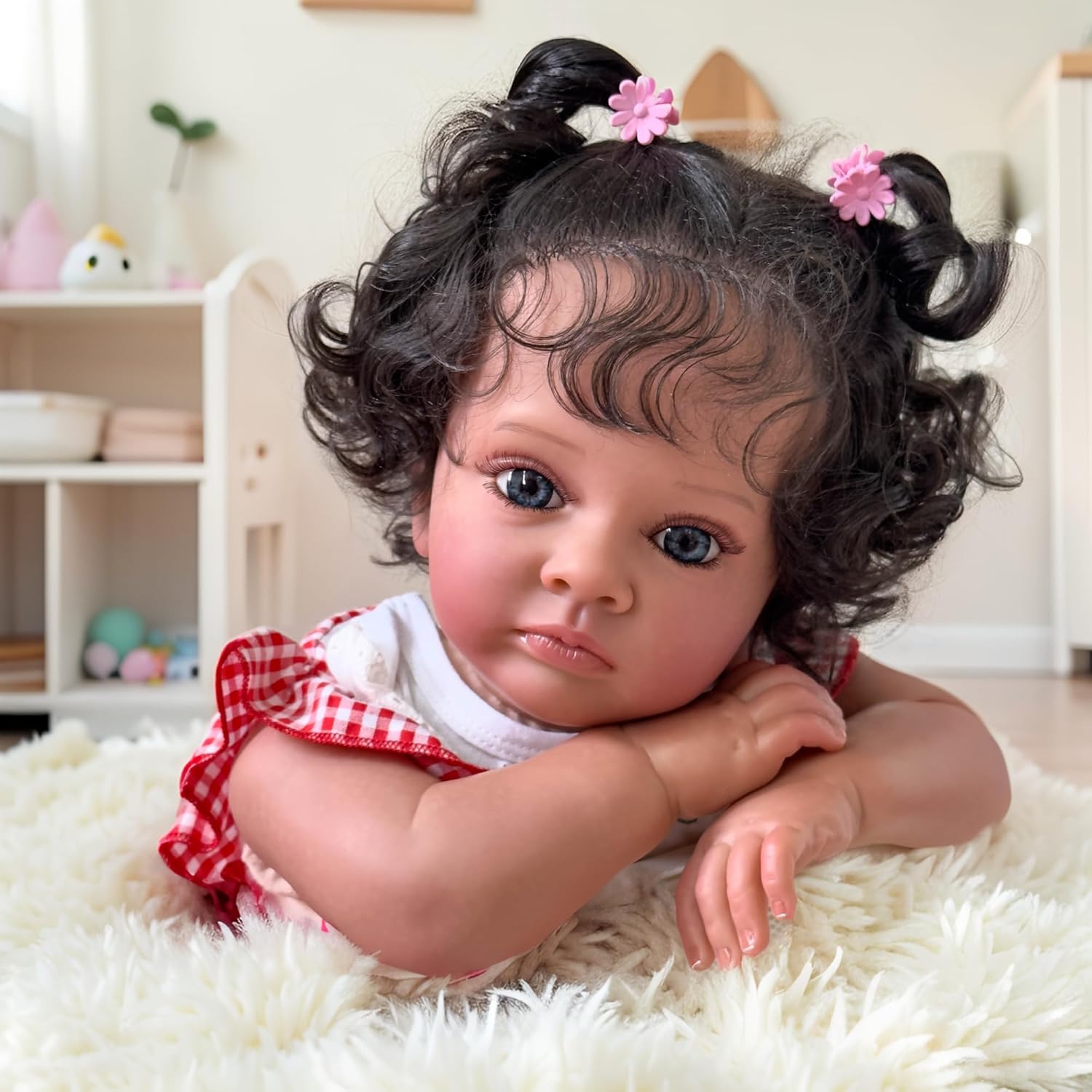 23 Inch Reborn Baby Dark Skin Tutti Doll
