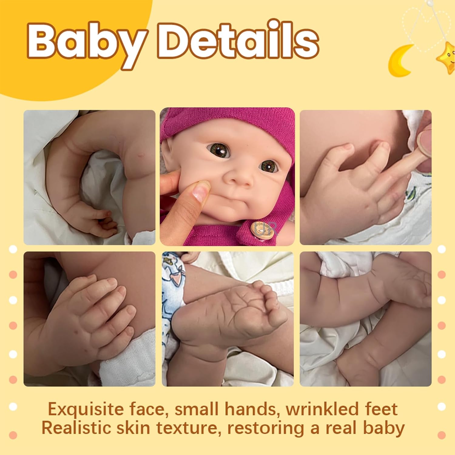 Oppaionaho 19 Silicone Reborn Baby Doll with Birth Certificate
