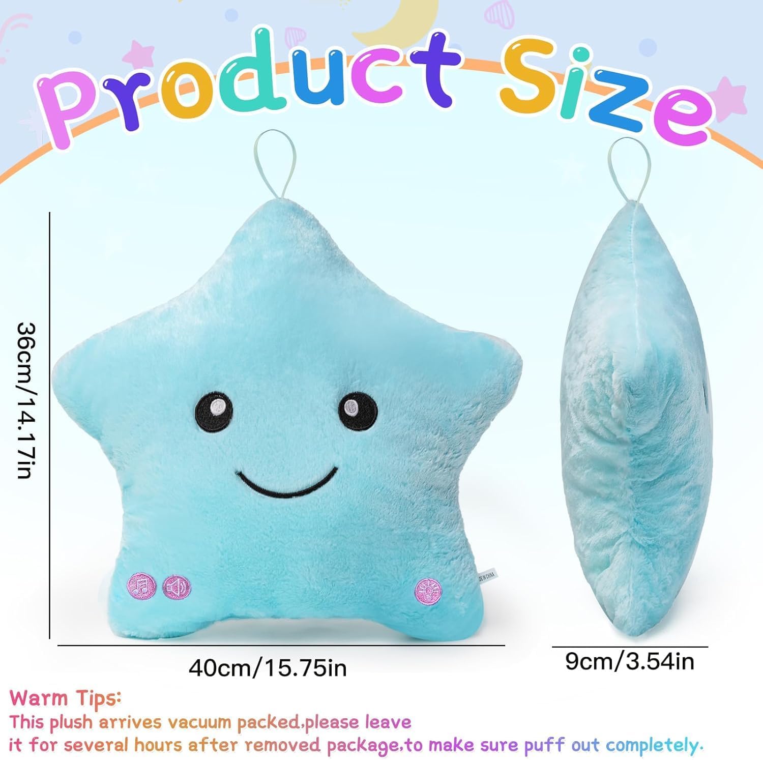 Subao Sensory Pillow with Light Music for Kids