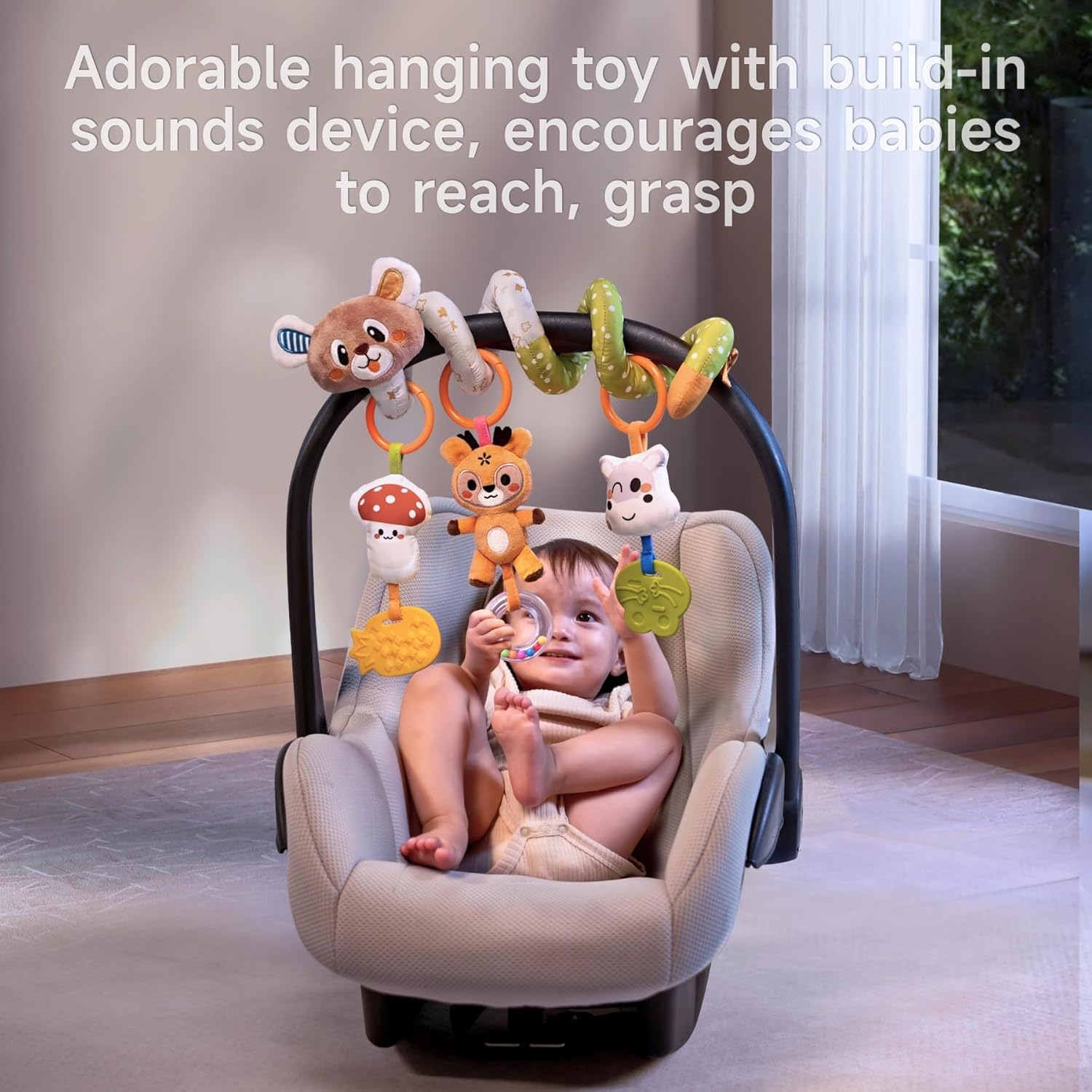 TUMAMA Baby Activity Arch with Bear Spiral Toy