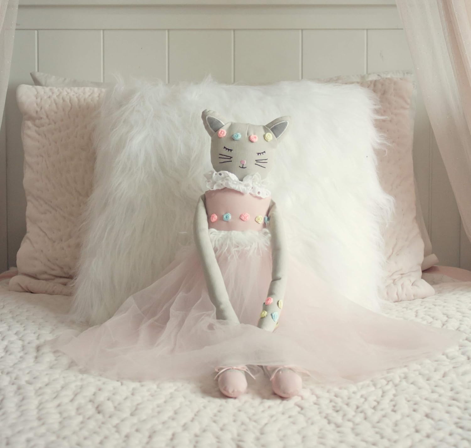 Poppy The Cat - 248-Inch Handmade Plush Doll