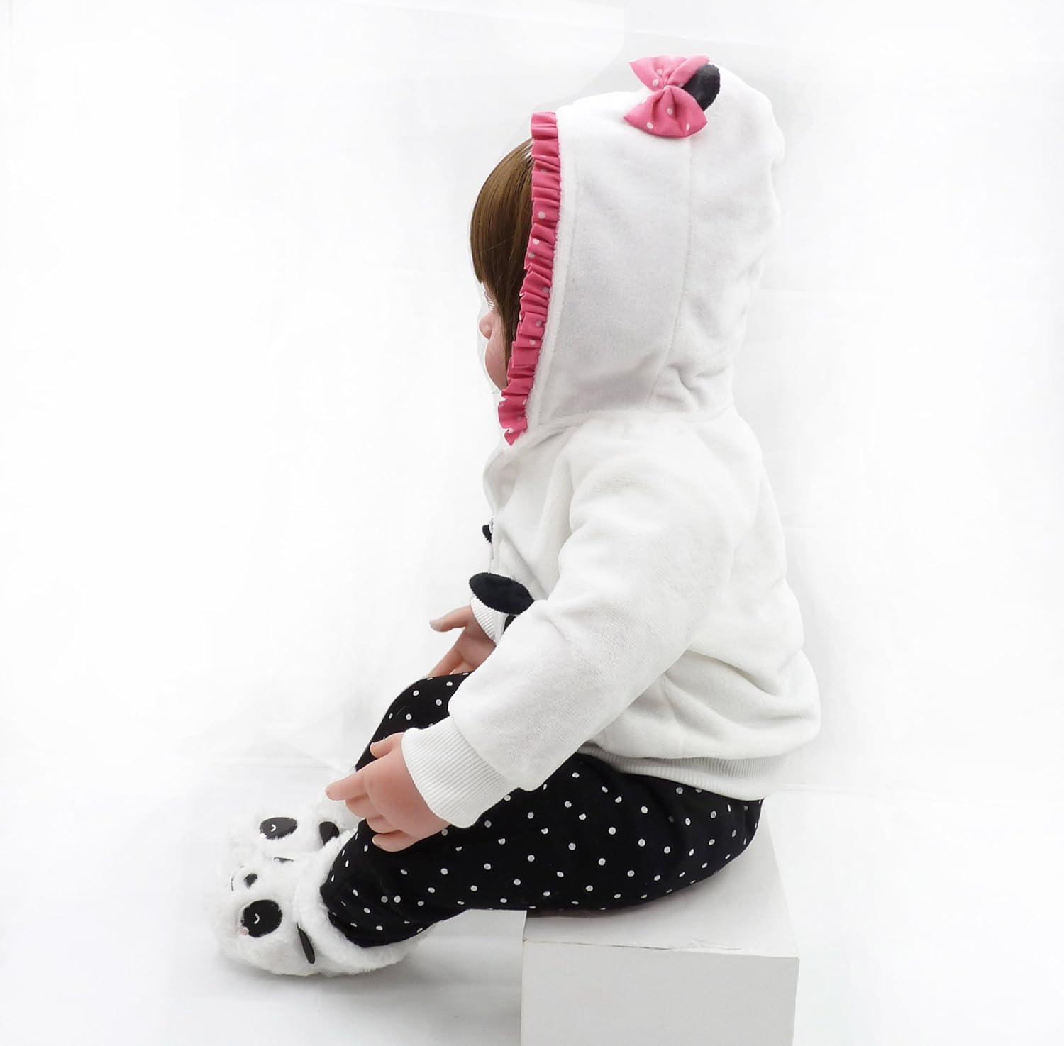 Pedolltree Reborn Baby Girl 22 Inch Panda Costume Set