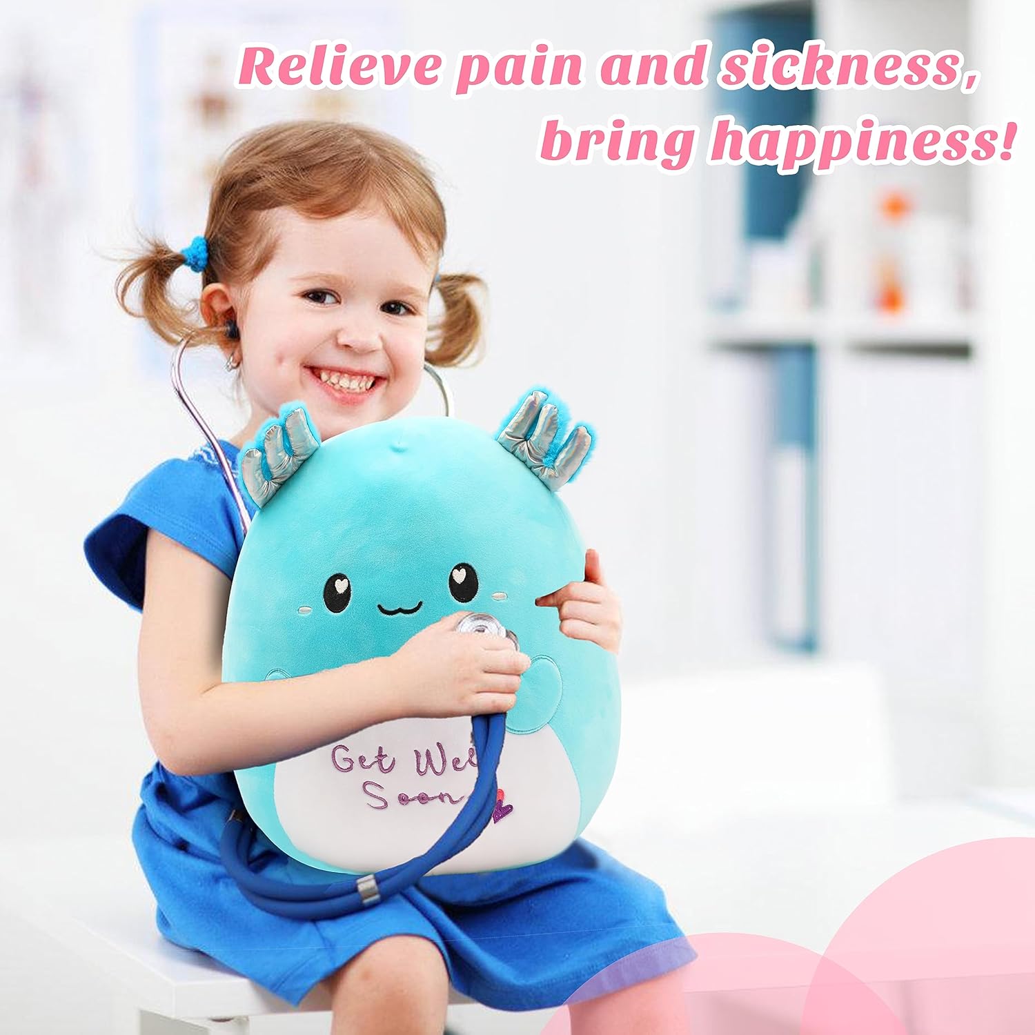 Easfan 13 Axolotl Plush Pillow Get Well Soon Gift