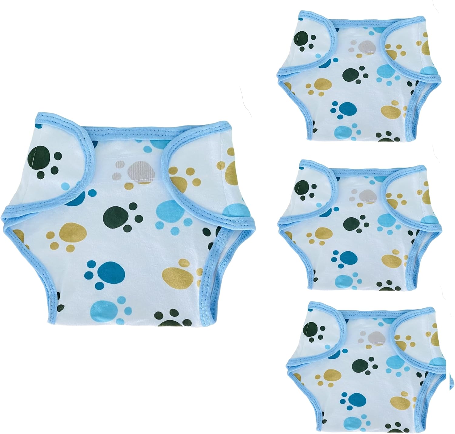PEDOLLTREE 4 PCS Reborn Baby Diapers Underwear Set