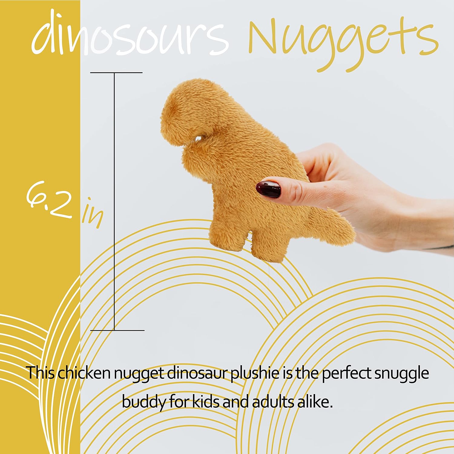Mini Dino Chicken Nugget Plush Toy 42 Inches 5pc