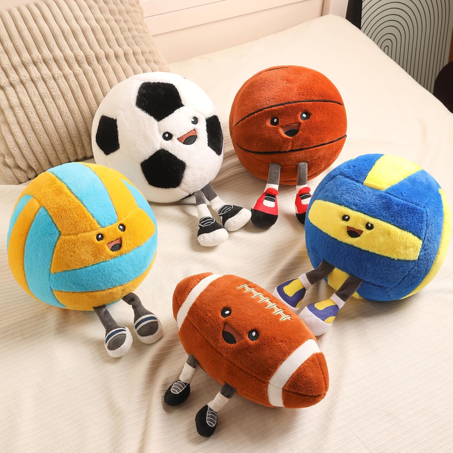 Cute Basketball Plush Pillow Toy for Kids