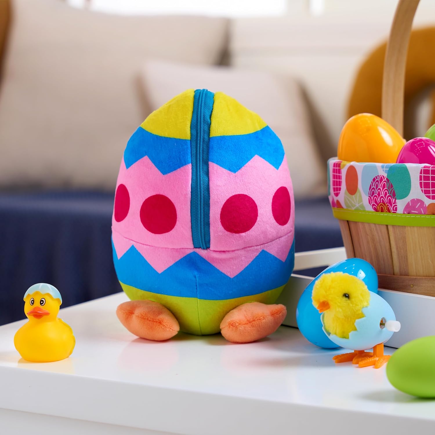 JOYIN 2 PCS Easter Plush Hiding Bunny Chick