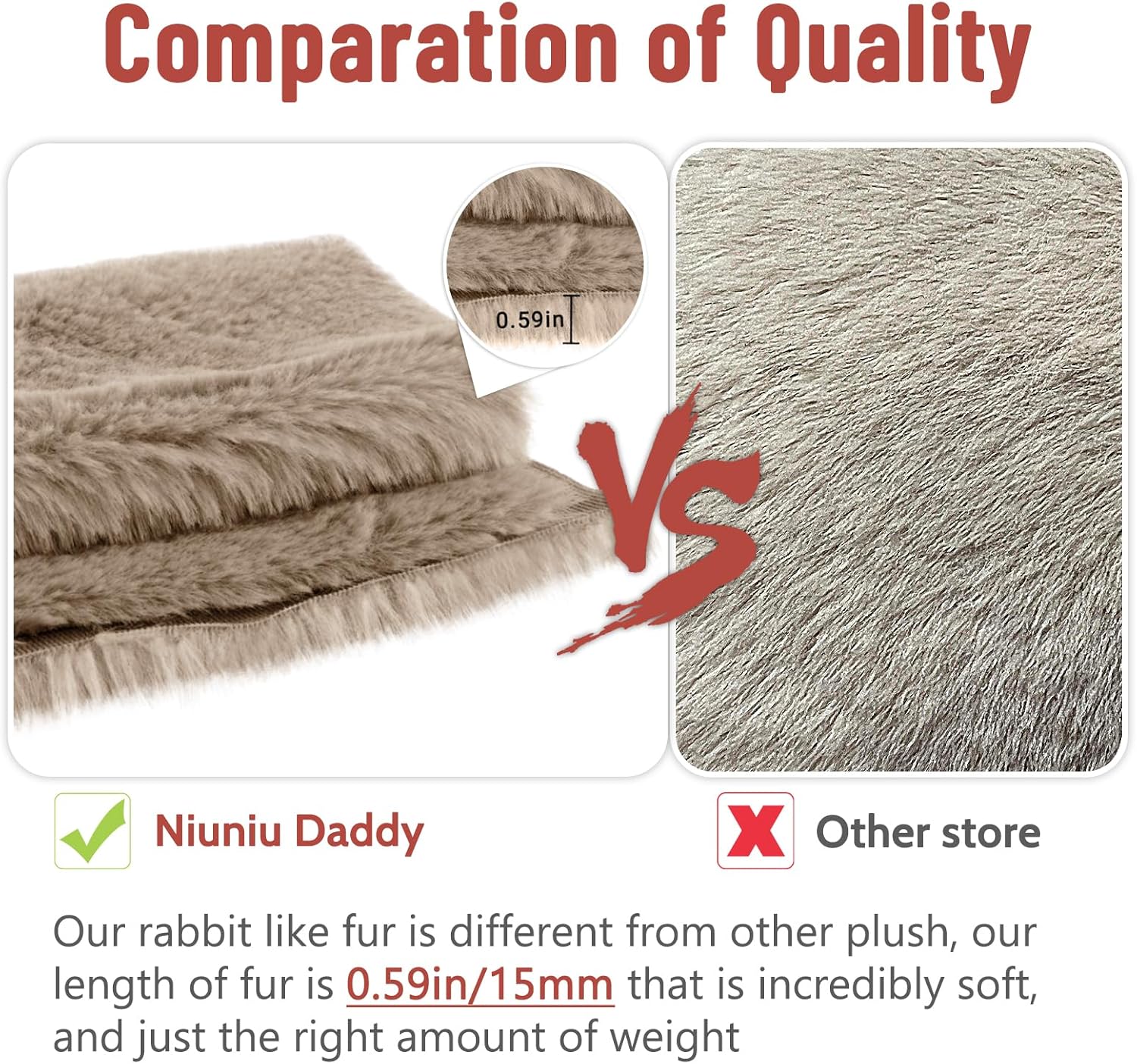 Niuniu Daddy 20 Inch Weighted Bear Plush for Adults Kids