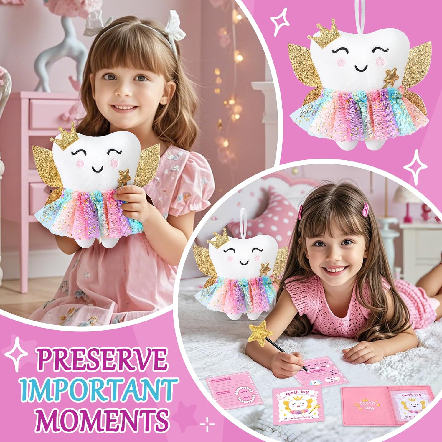 GC Kids Tooth Pillow Toy Set 5 Pieces