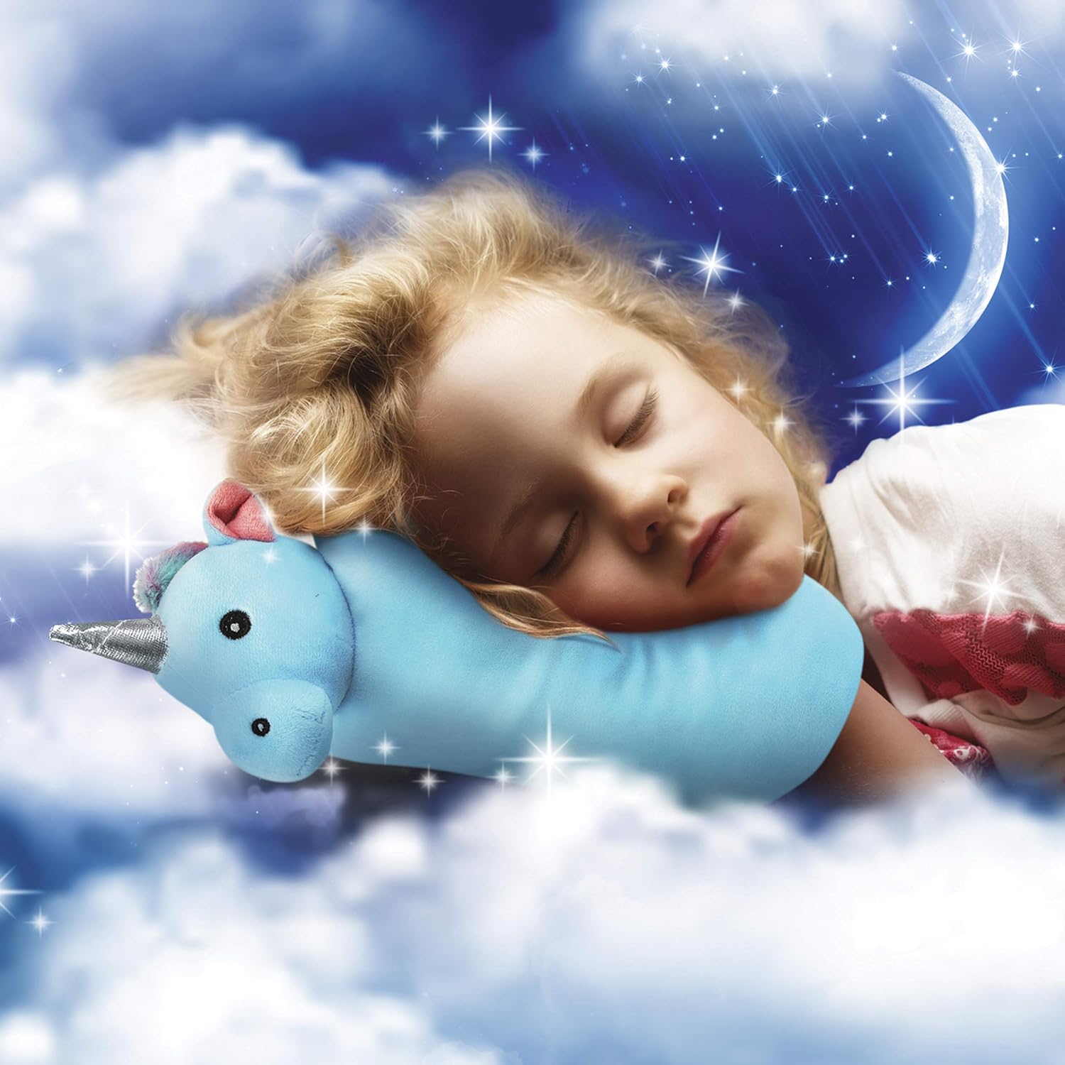 Cloudz Plush On Hand Kids Travel Pillow - Unicorn 1