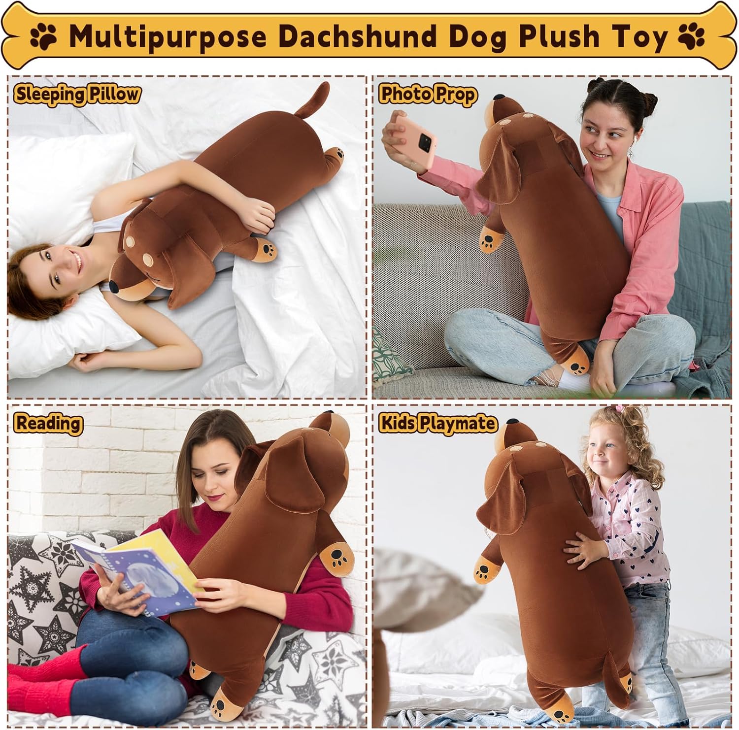 30 Giant Dachshund Dog Plush Stuffed Animal