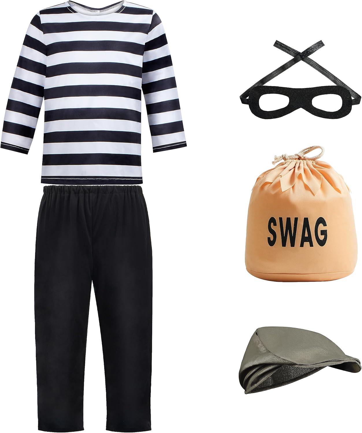 Spooktacular Creations Kids Robber Costume Set