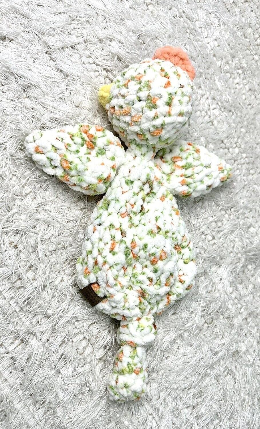Handmade Crochet Marigold Chicken Snuggler Baby Blanket
