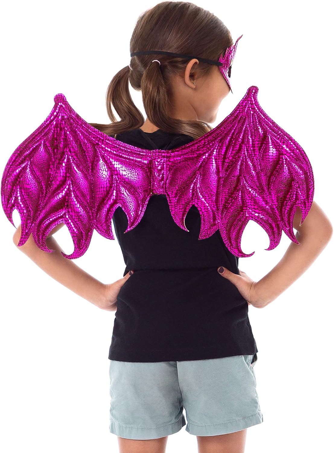 Little Adventures Reversible Dragon Mask and Wing Set - PinkMagenta