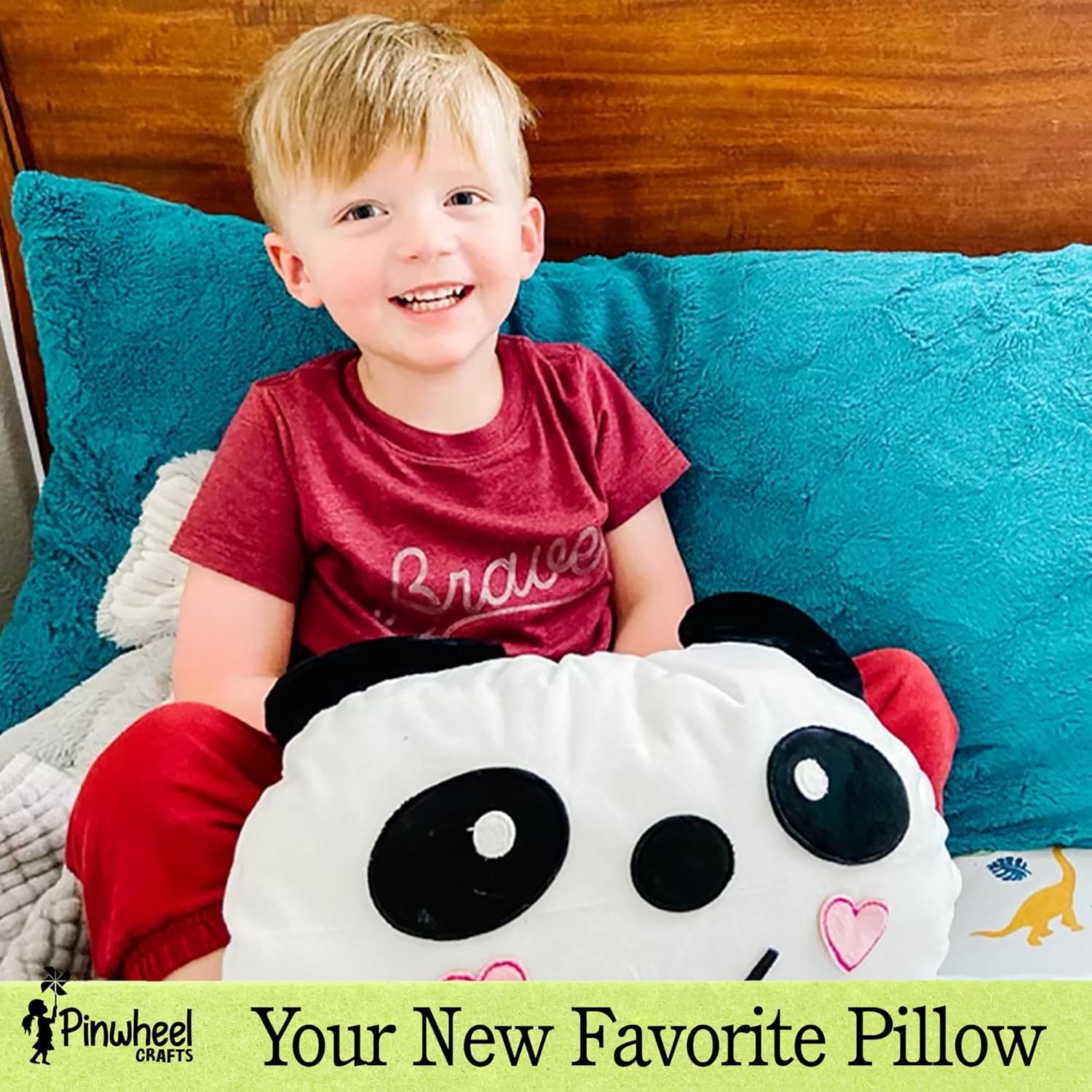 Beginner Sewing Kit for Kids 8-12 - Panda Pillow DIY Craft