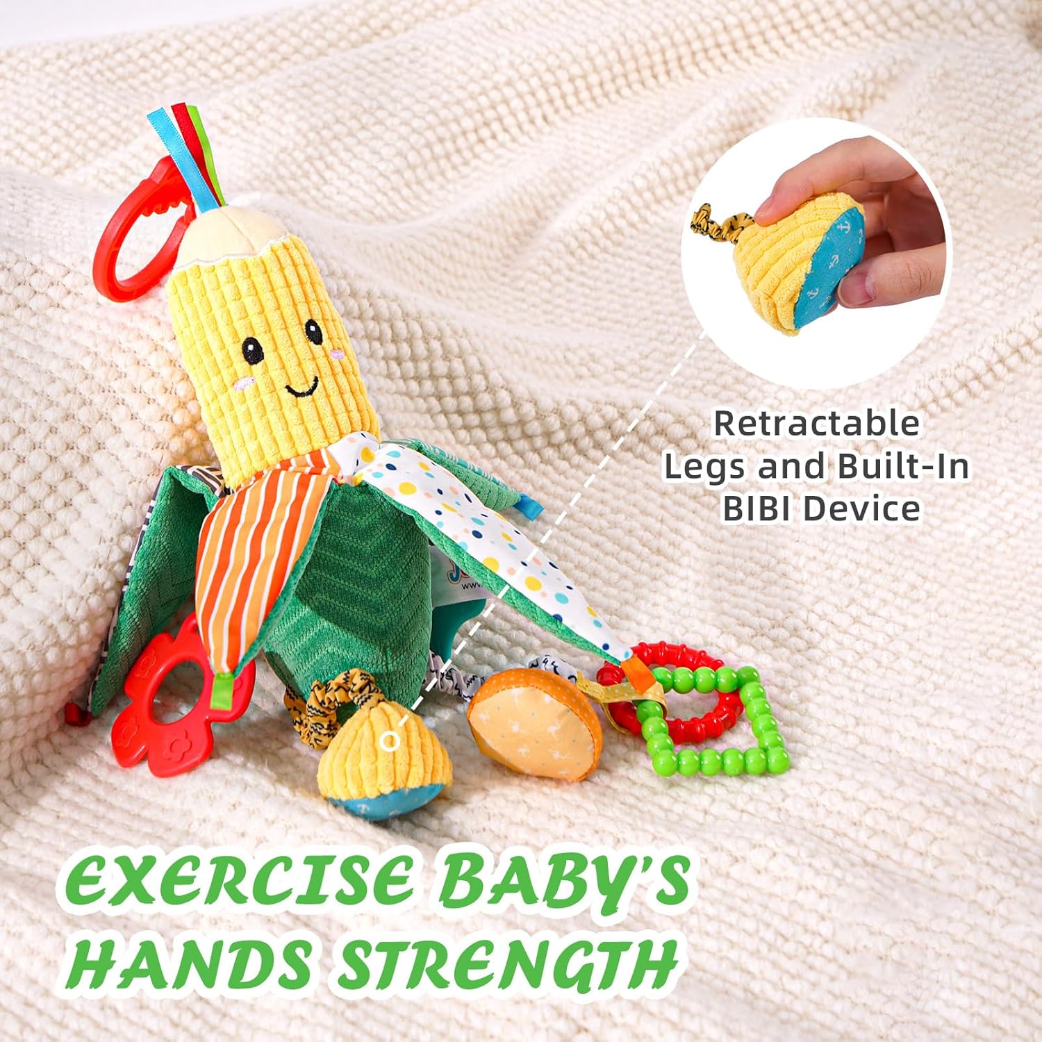 Jollybaby Baby Rattles Hanging Toys for Car Seat Crib Stroller Gym