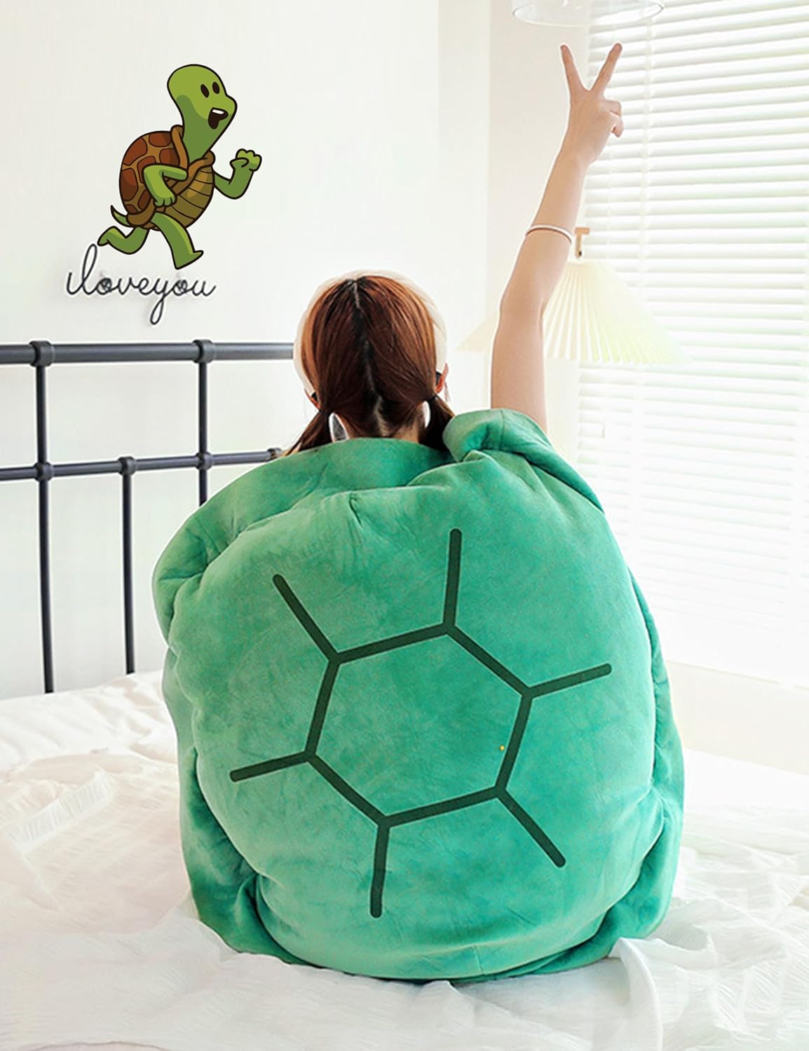 40 Inch Wearable Turtle Shell Plush Pillow for Adults