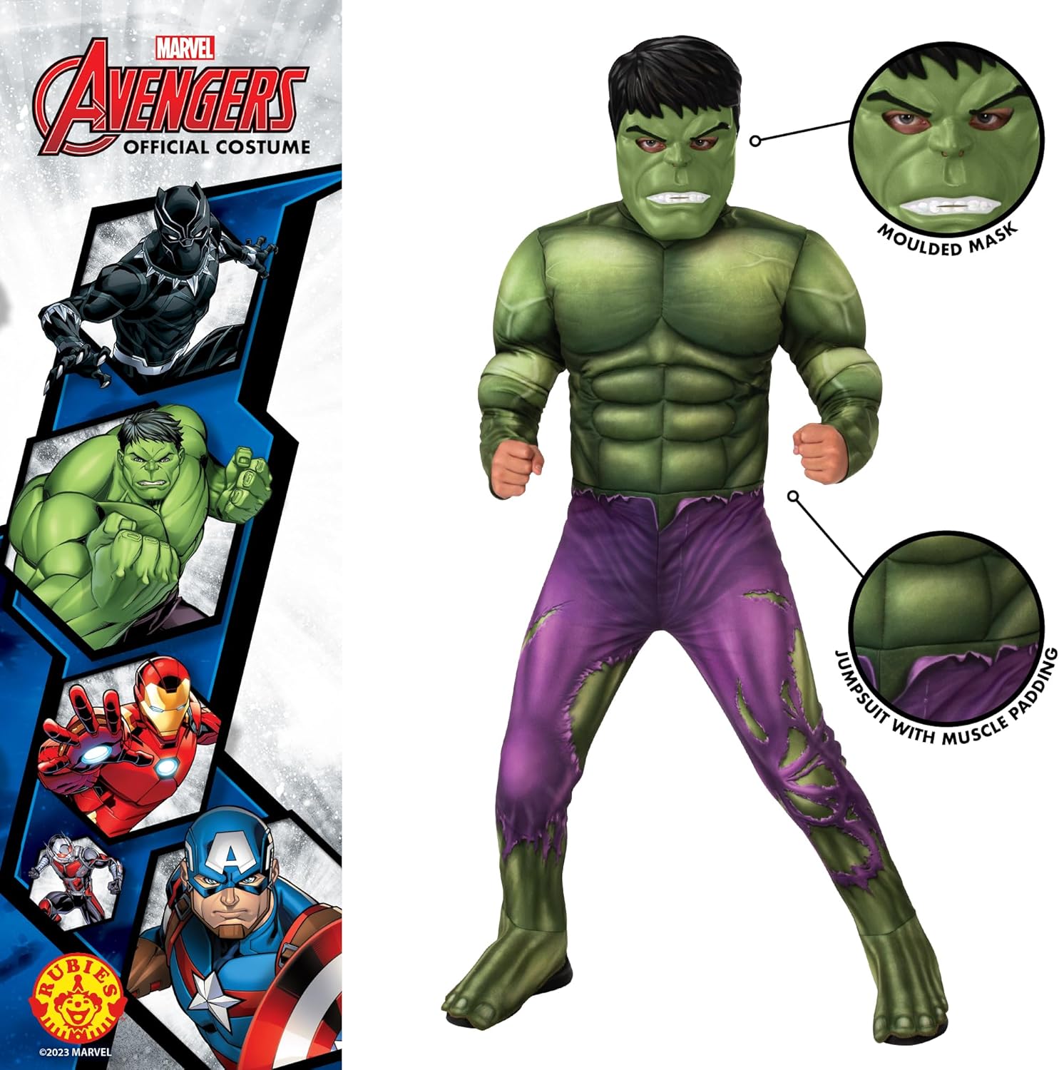 Rubies Hulk Deluxe Kids Costume for Halloween