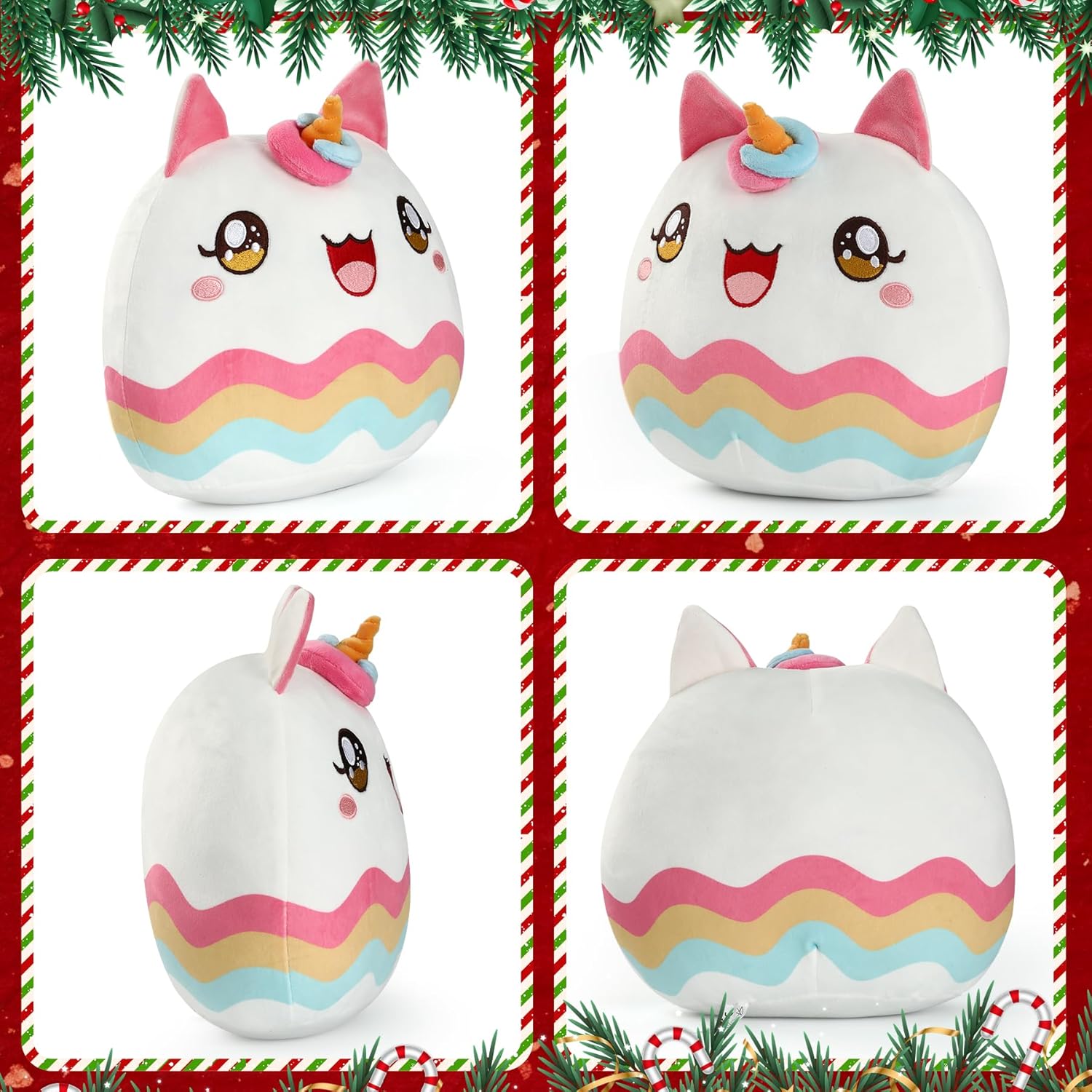 Dongying Christmas Unicorn Plush Pillow