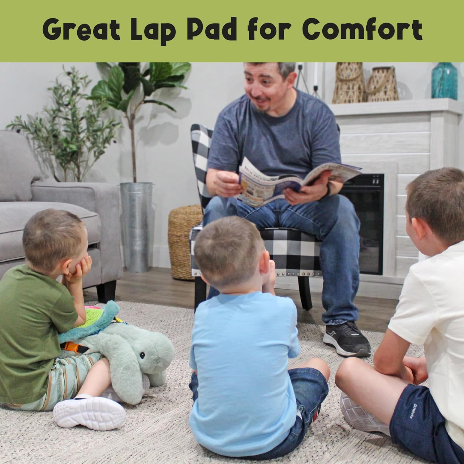 MEAVIA Weighted Sensory Sea Turtle Lap Pad 1