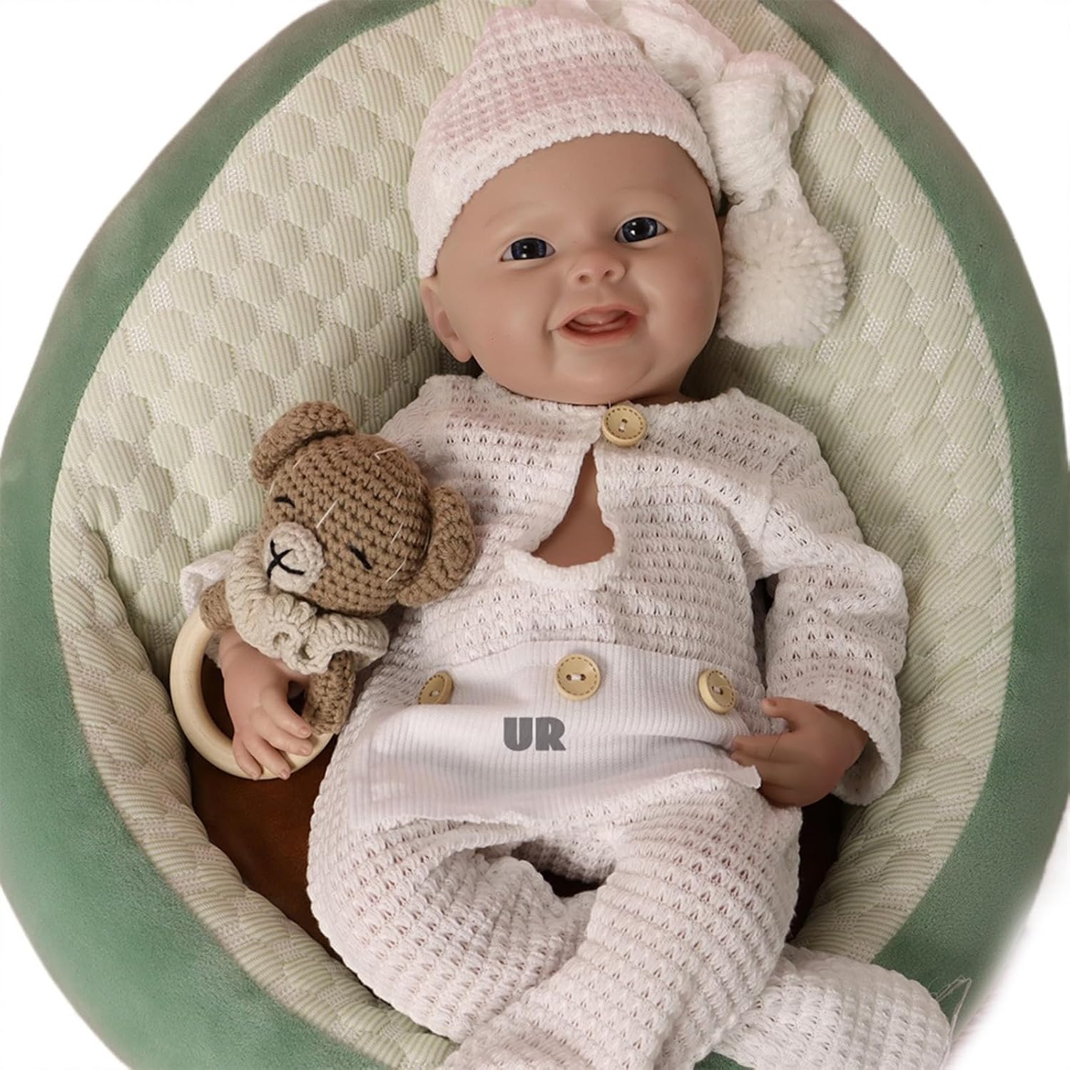 Oppaionaho 18 Inch Silicone Reborn Baby Doll Girl