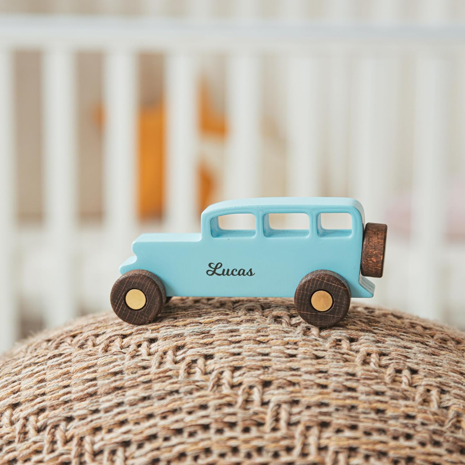 Personalized Wooden Toy Car Set of 3