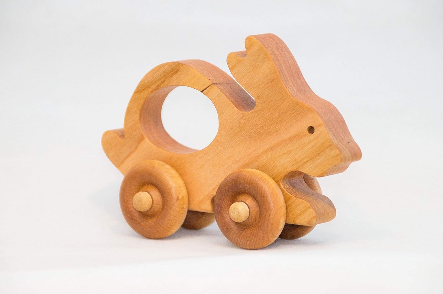 Easter Bunny Wooden Toy Car by Little Wooden Wonders