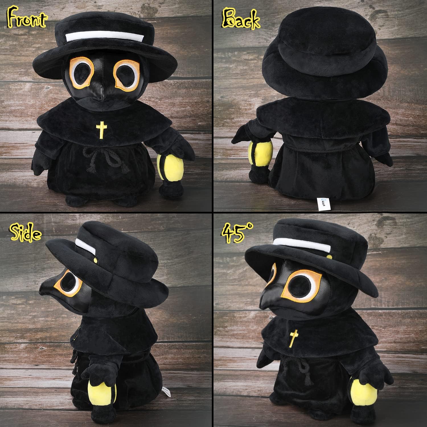 AULUDA Plague Doctor Plush Pillow 16 Inch Weighted Hug Toy