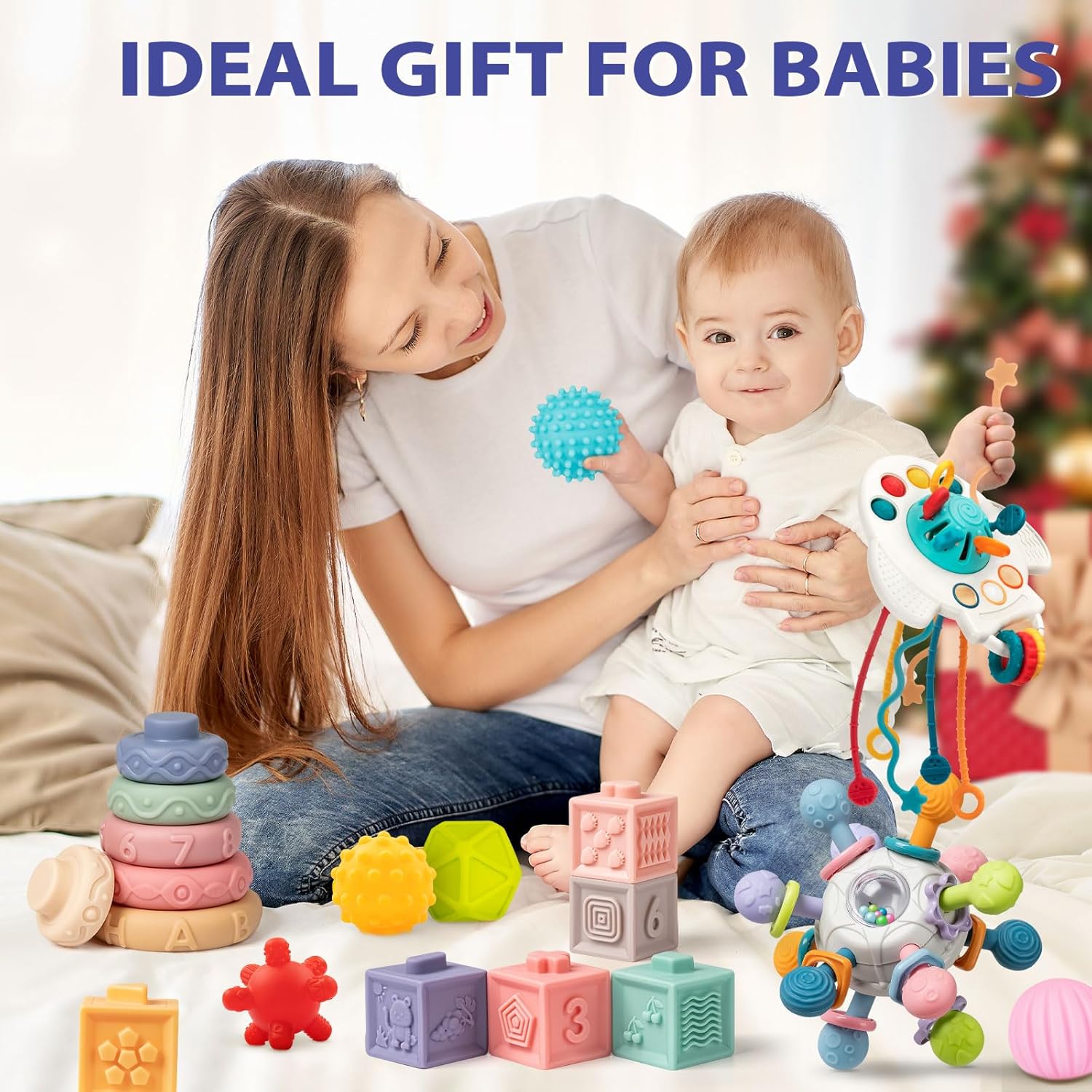 Jyusmile 5 in 1 Montessori Baby Toy Set