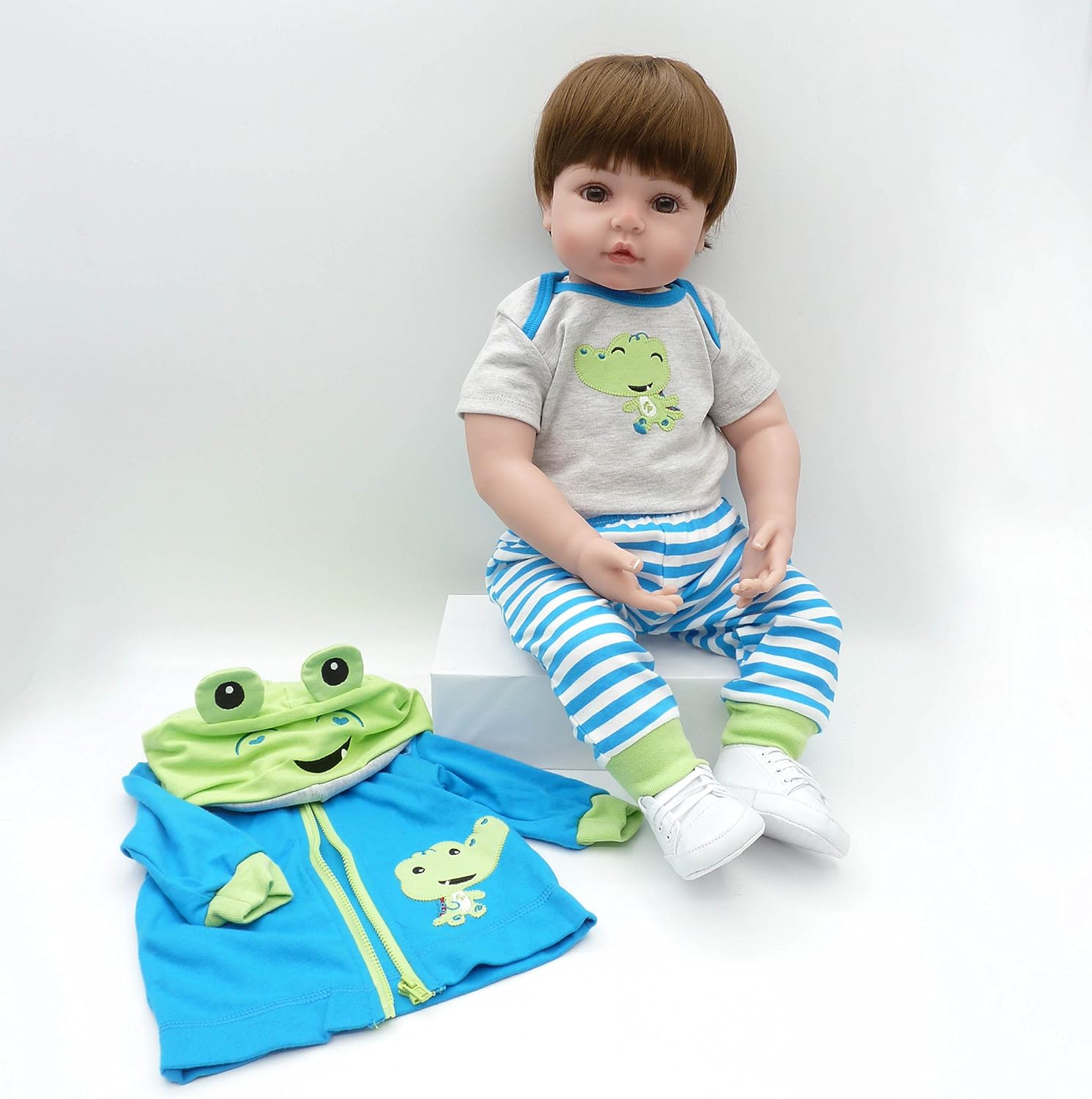 Medylove Reborn Baby Doll Crocodile Outfit 3pcs