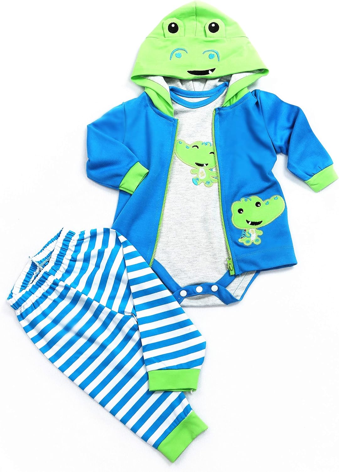 Medylove Reborn Baby Doll Crocodile Outfit 3pcs