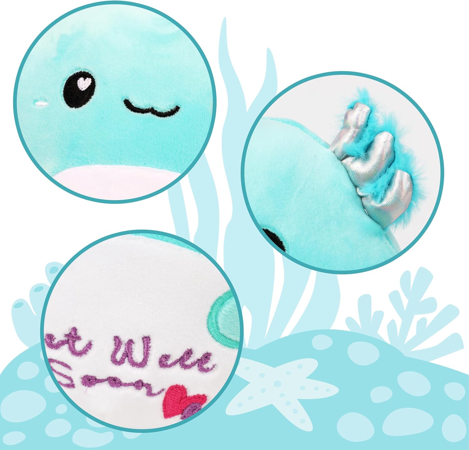 Easfan Get Well Soon Axolotl Plush Pillow
