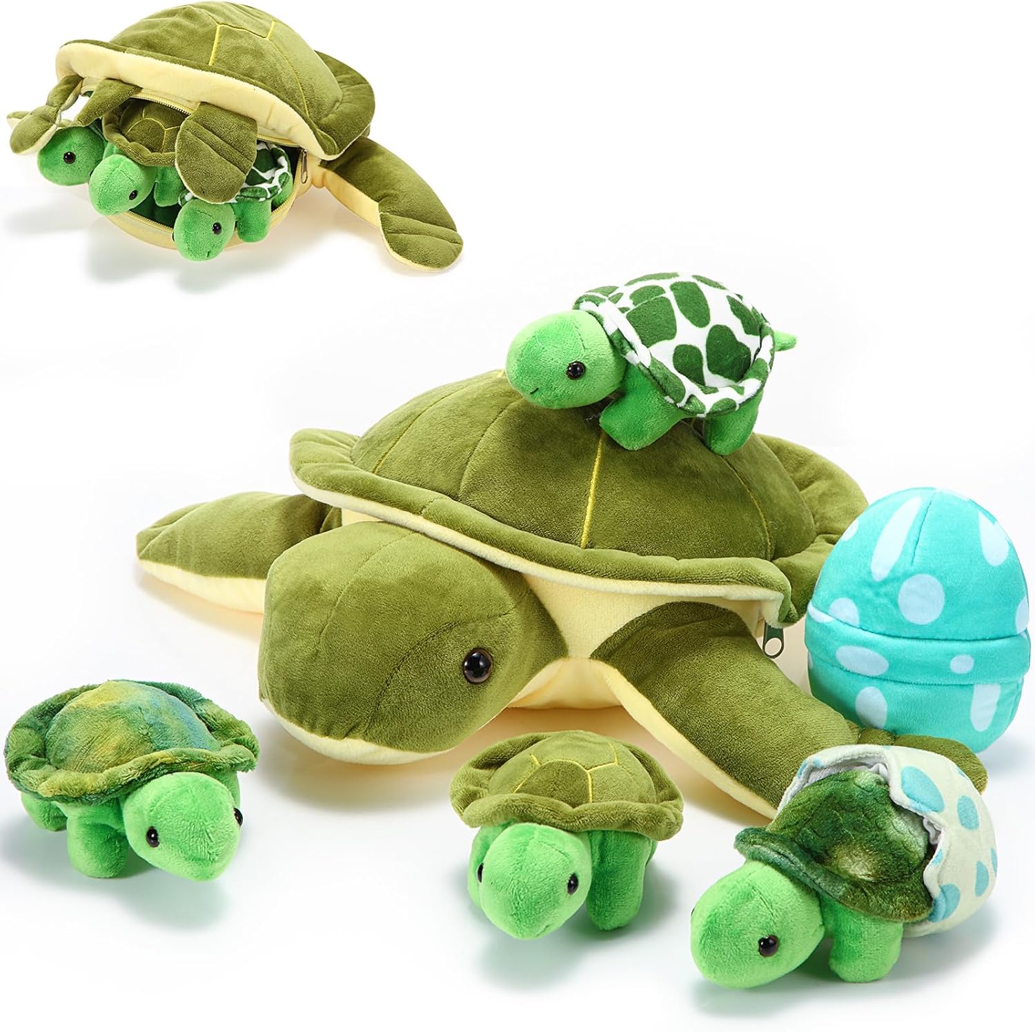 Aoriher 6 Piece Turtle Plush Animal Set