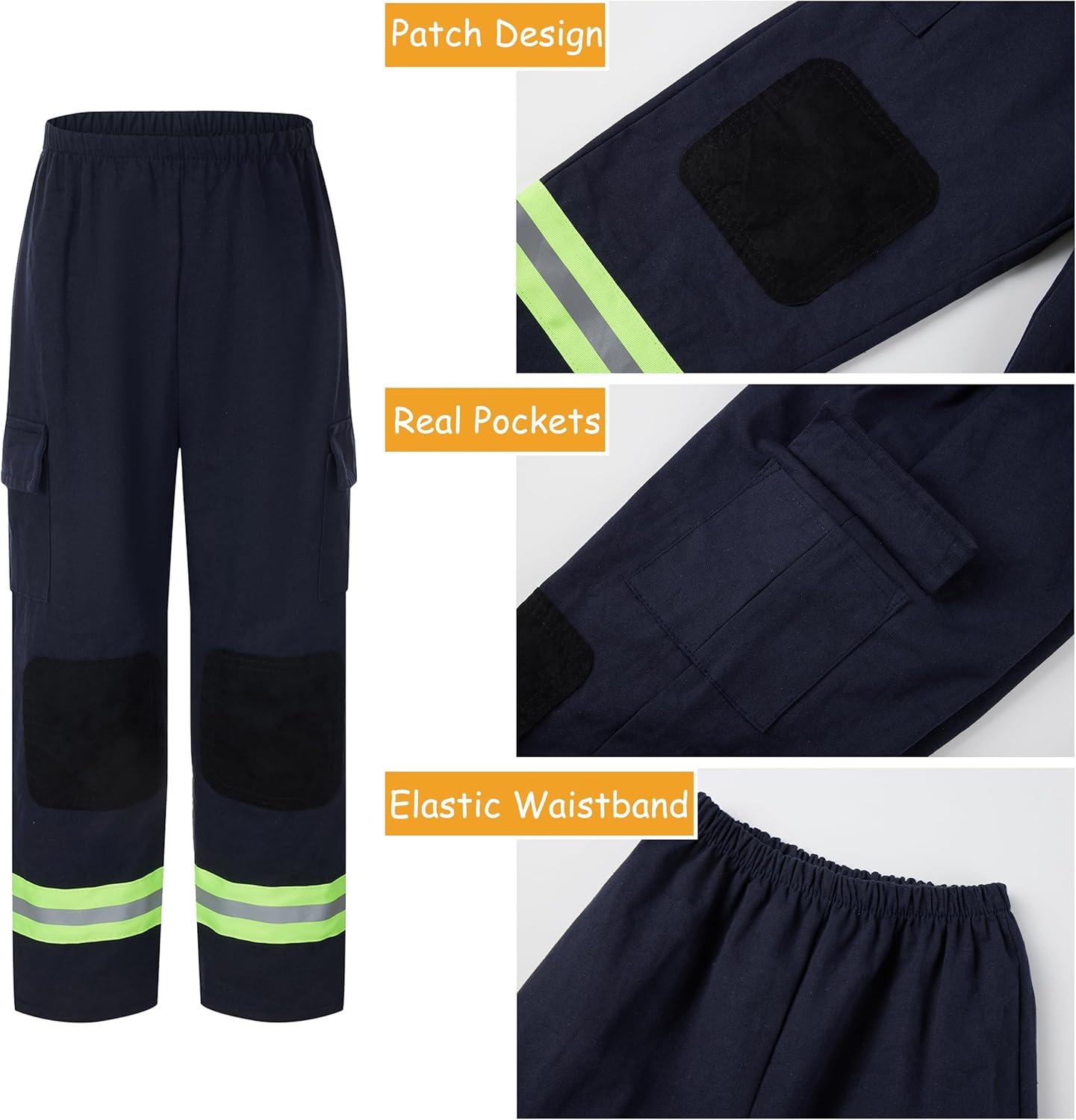 Kosgraiy Kids Firefighter Costume with 9pcs Accessories