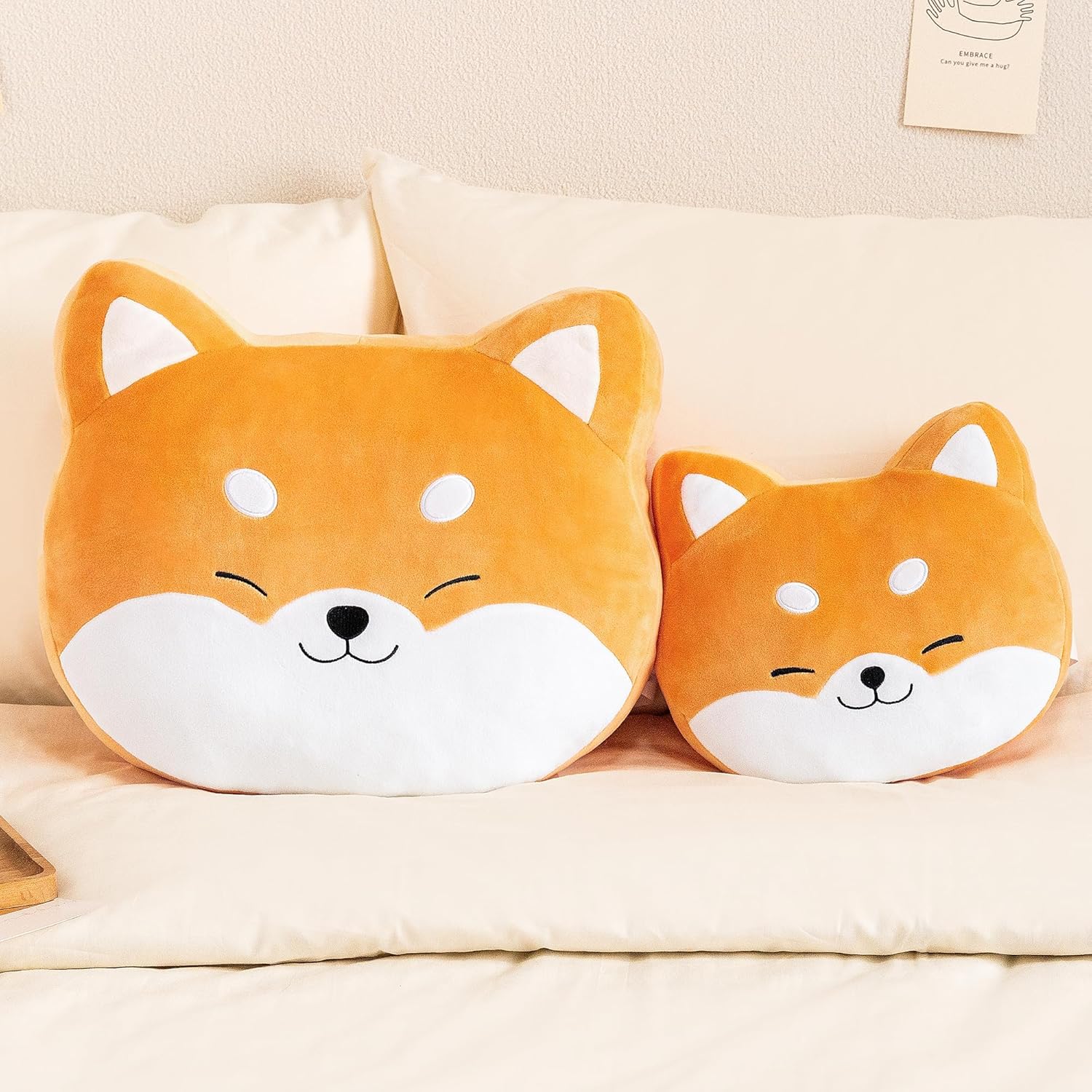 Lazada Kids Plush Corgi Pillow 15 Inches Gray