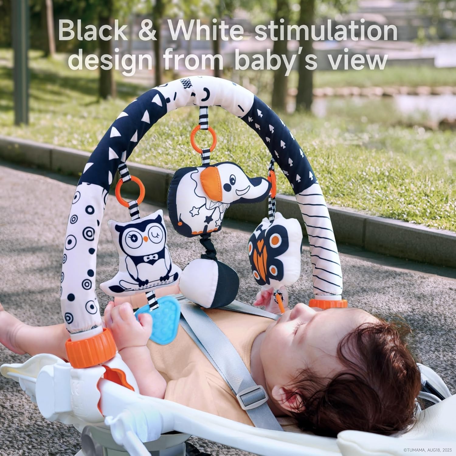 TUMAMA Car Seat Toys for Babies 0-6 Months 1