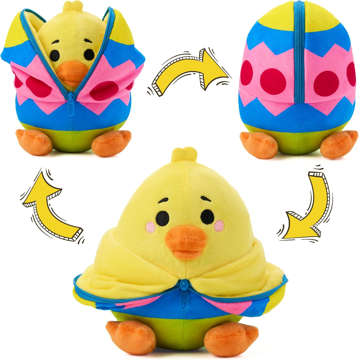 JOYIN Easter Stuffed Chick Plush Hiding Egg