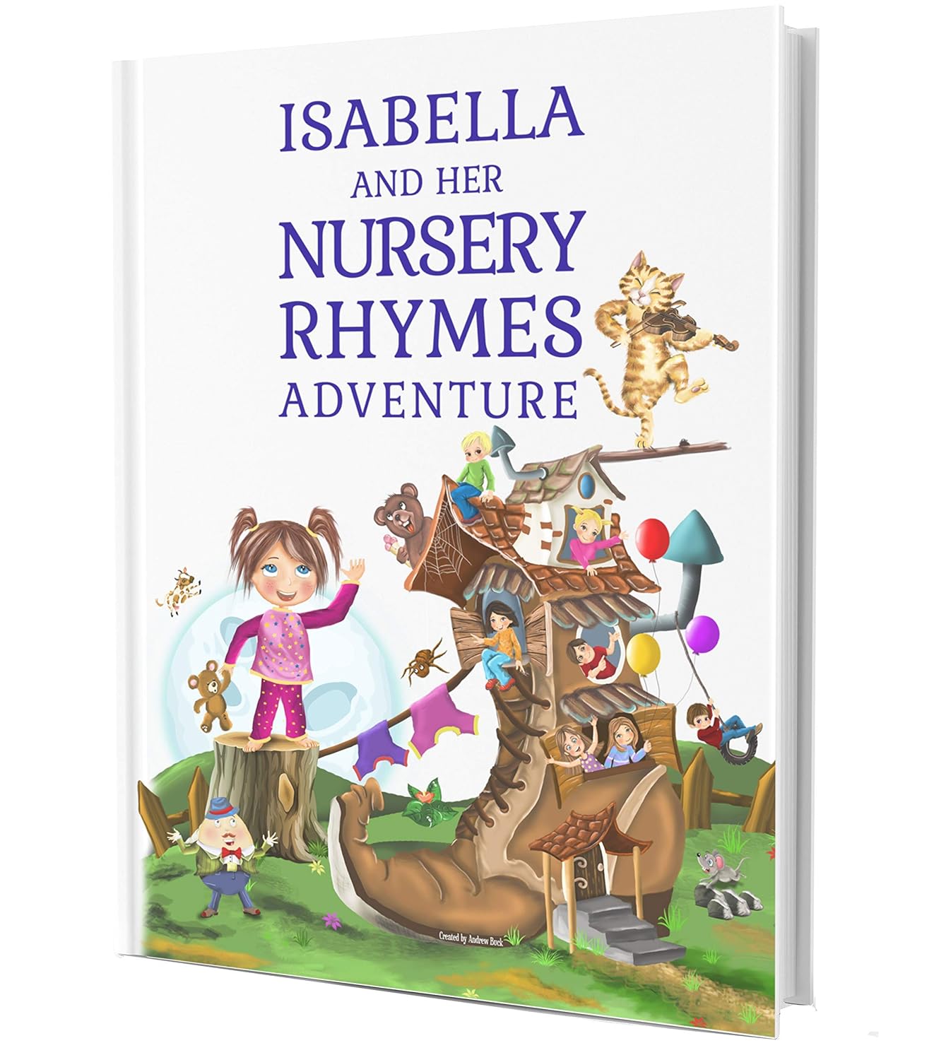 Personalized Nursery Rhymes Book for Babys 1st Birthday