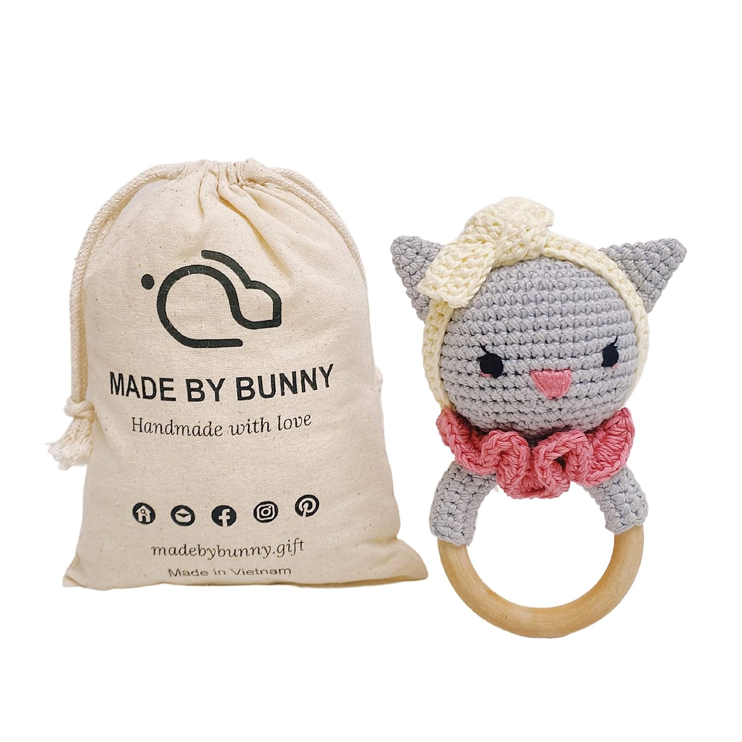 Bunny - Tuban Cat Rattle Eye-Catching Toy for Toddlers