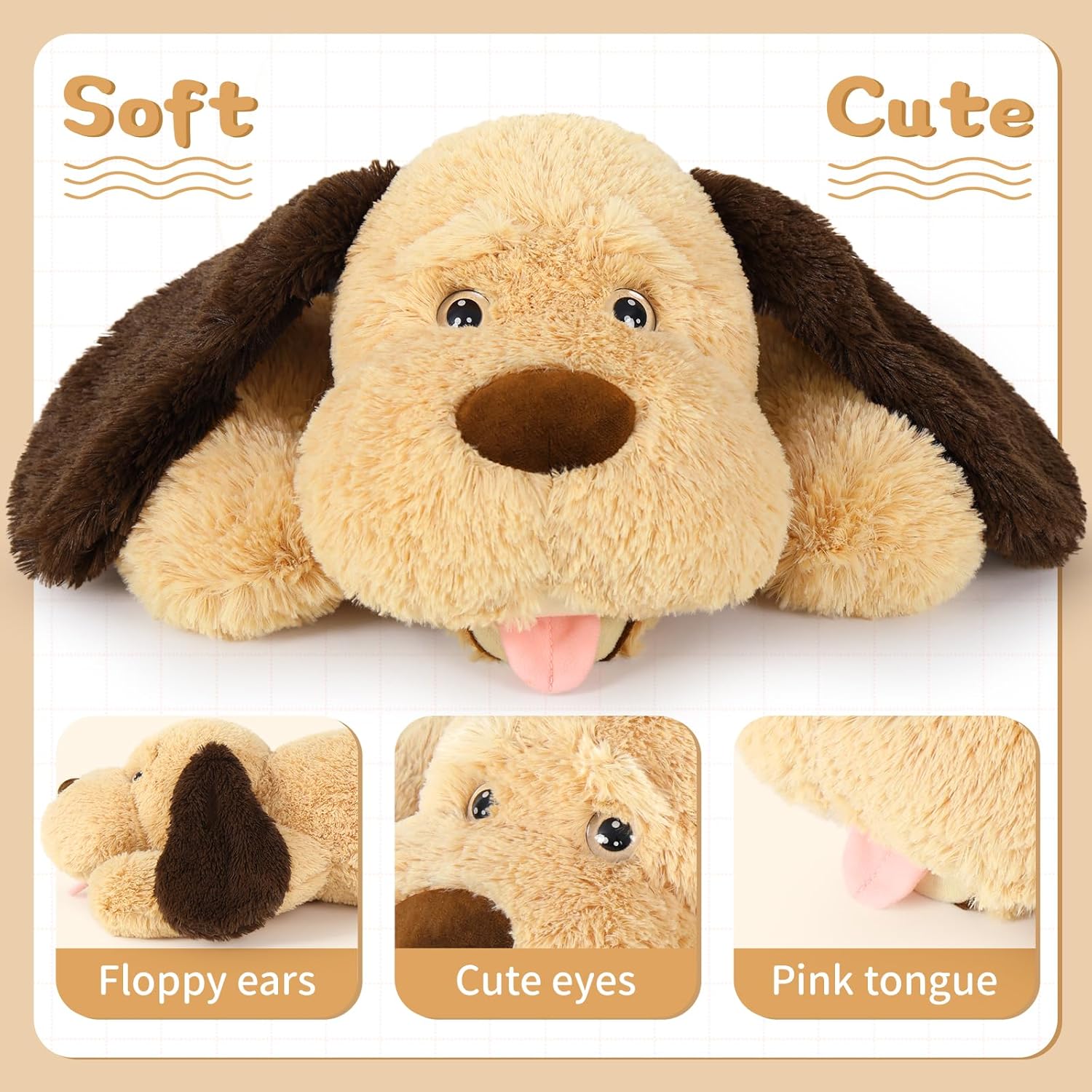 MorisMos 31 Giant Dog Plush Pillow Toy
