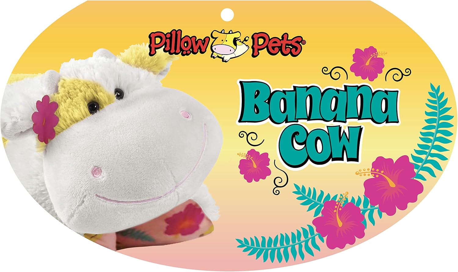 Pillow Pets Sweet Scented Banana Cow Plush Pillow Toy