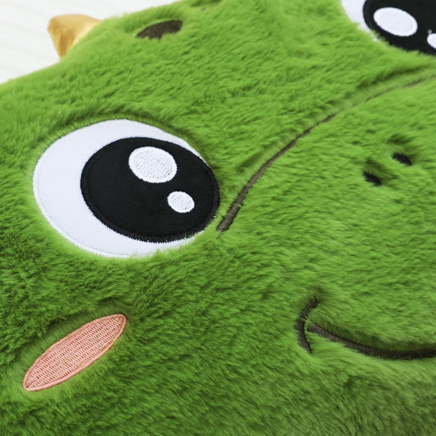 Snugtown Dinosaur Plush Lumbar Pillow - 12x24 Inches Green