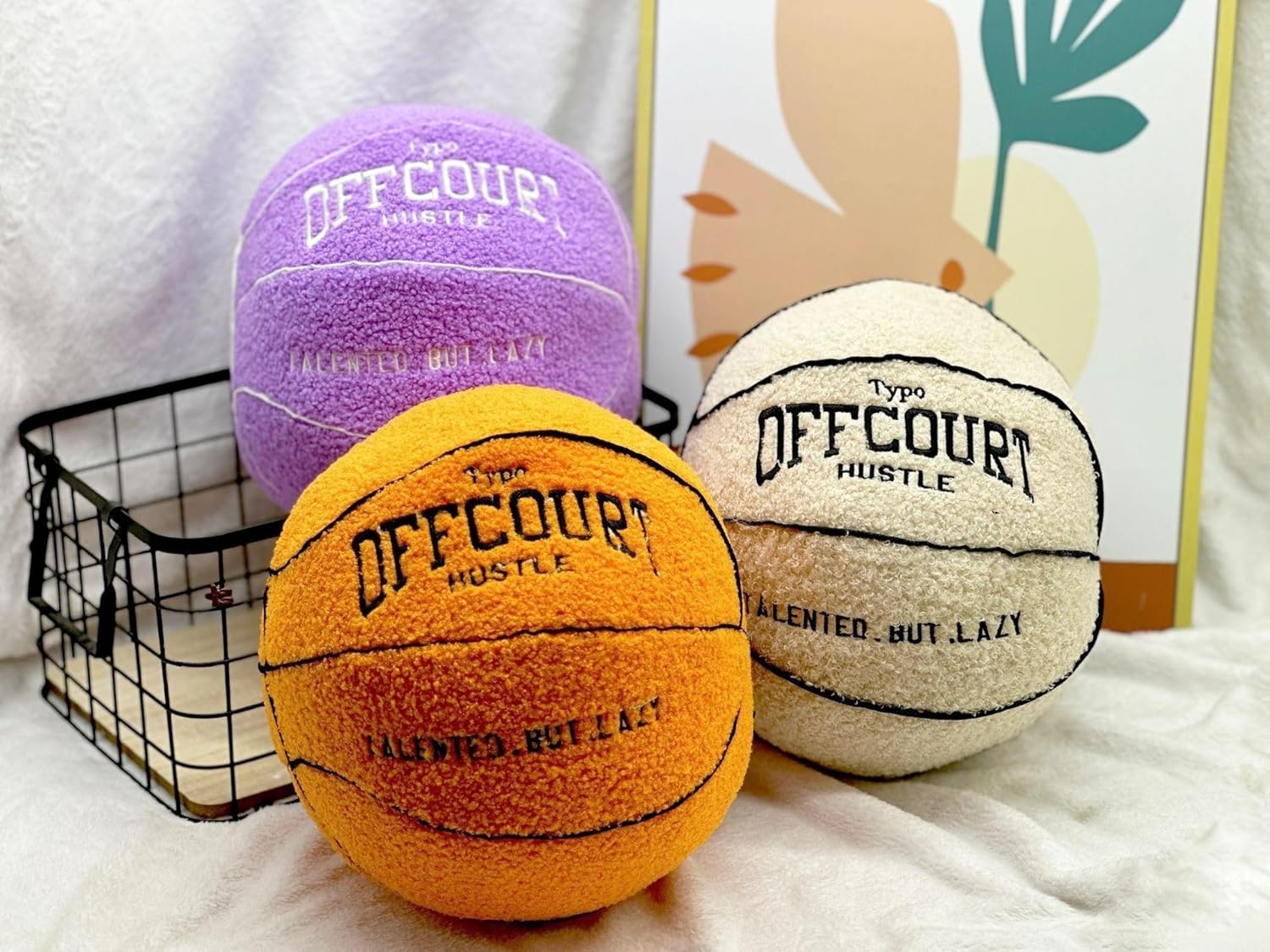 2023 New Basketball Pillow 11 Teddy Fleece Plush Decor
