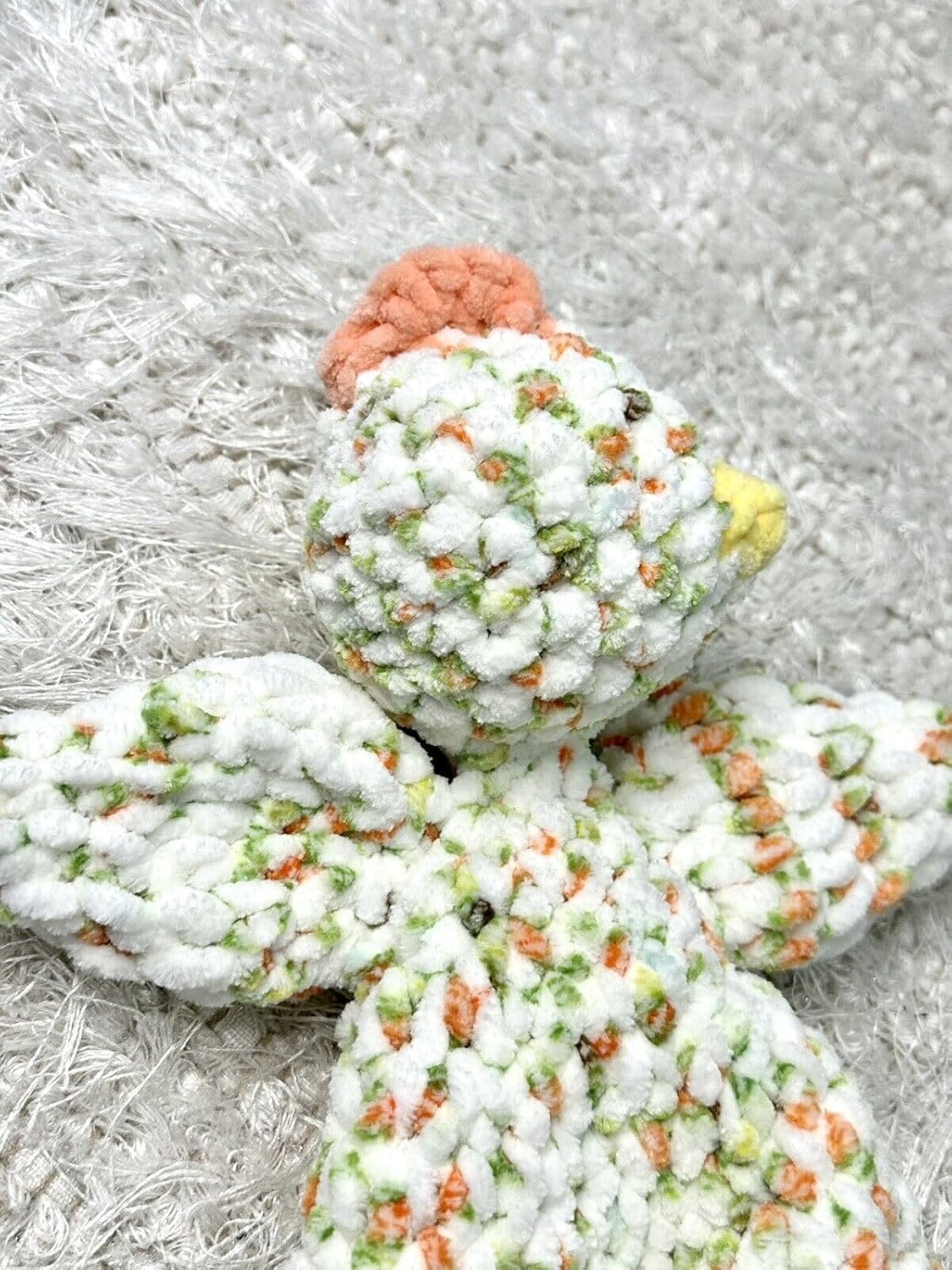 Handmade Crochet Marigold Chicken Snuggler Baby Blanket