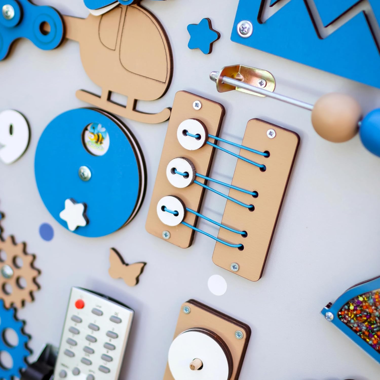 1-2-3 Year Old Toy Busy Board Montessori Learning Kit