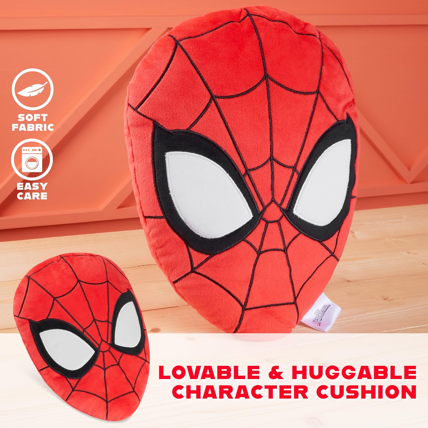 Disney 3D Plush Pillow for Kids - Red Spiderman Design