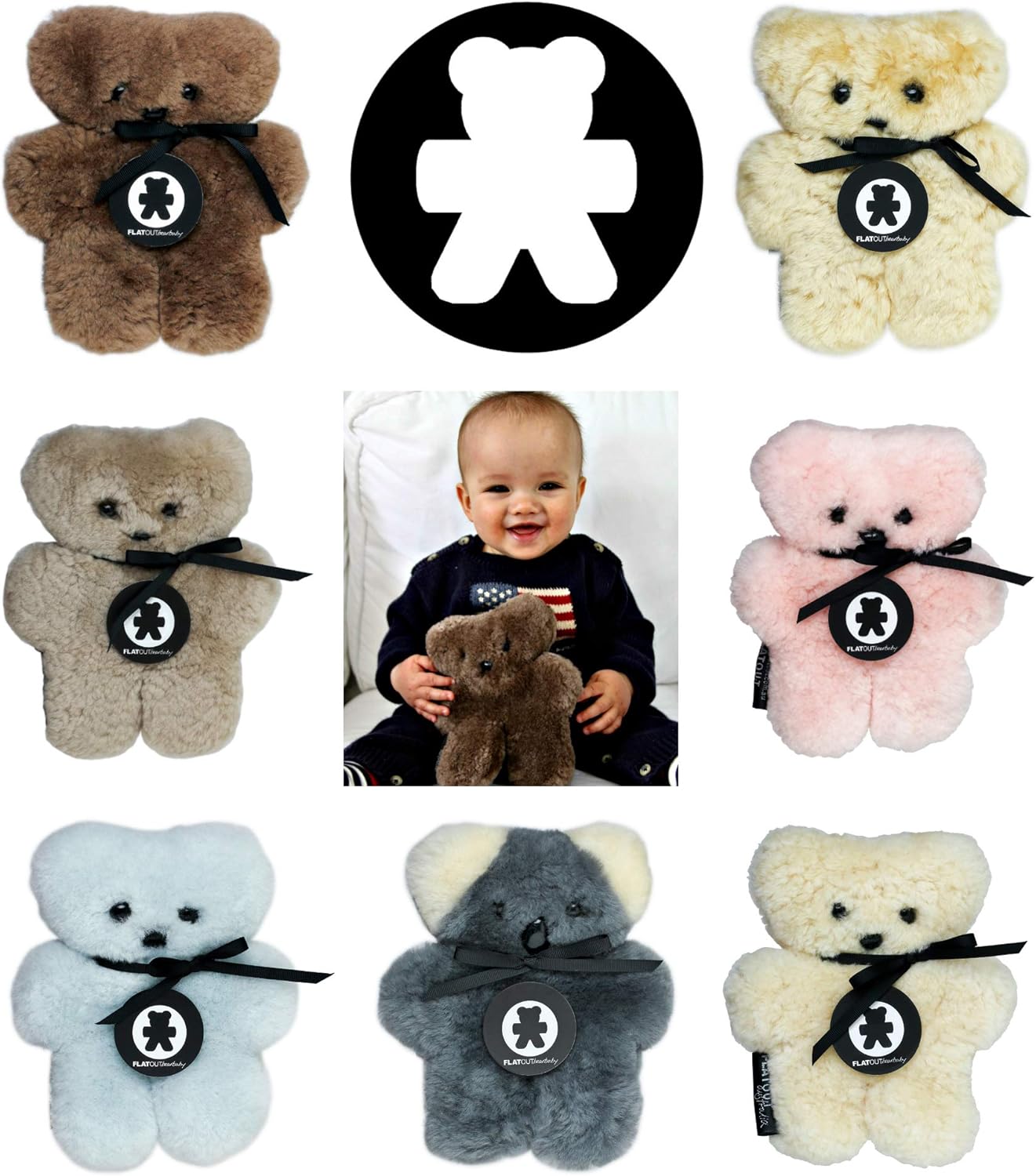 Baby Honey 100 Australian Sheepskin Teddy Bear