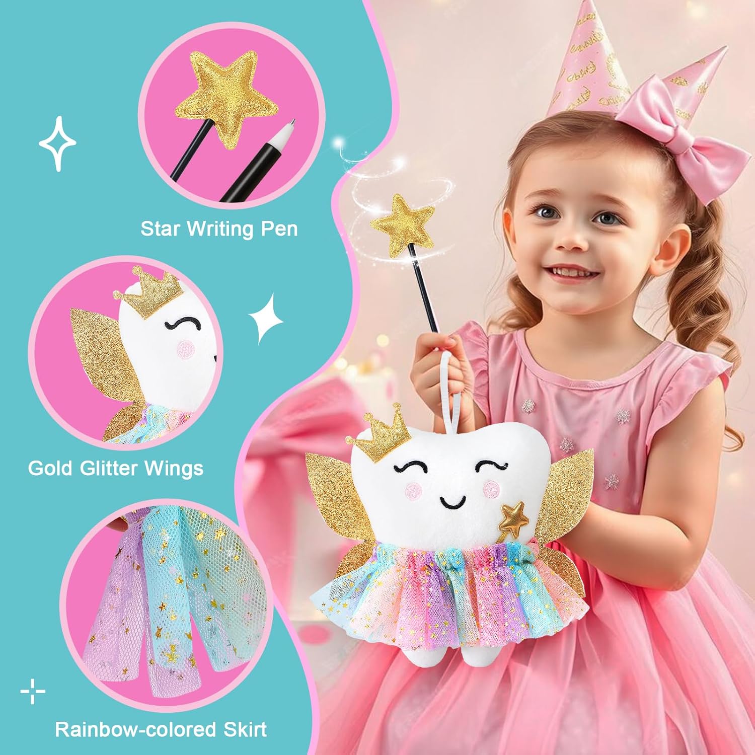 GC Kids Tooth Pillow Toy Set 5 Pieces