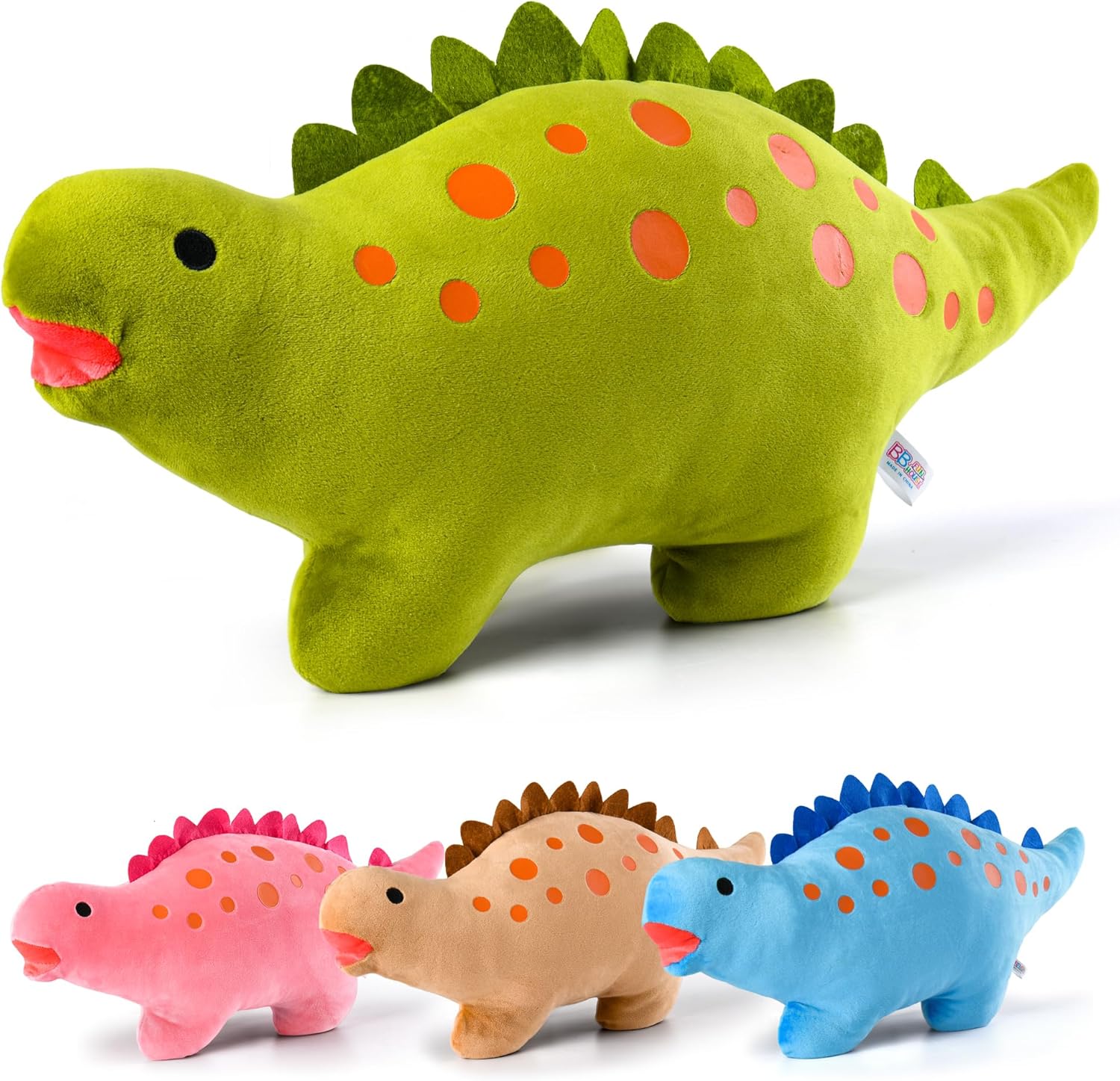 BB FUN HOUSE Dinosaur Pillow Plush Green